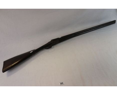 Vintage Side By Side 12 Bore Shotgun With Extended Stock. Please Note A Shotgun Licence Or RFD Is Required To Purchase This I