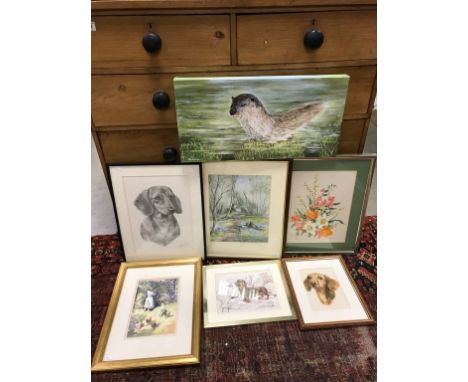 Collection of framed &amp; unframed Watercolours and prints to include Animals