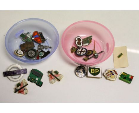Collection of vintage Enamel Badges to include Transport related 