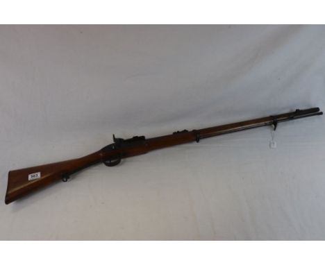 A Snider Enfield .577 Calibre Breech Block Dual Band Carbine By R.T. Pritchett. Please Note This Is An Obsolete Calibre Antiq