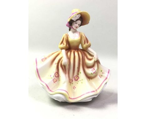 TWO ROYAL DOULTON FIGURES, AND TWO NAO FIGURES including a Royal Doulton figure of Sunday BestSunday Best 19cm highQty: 4