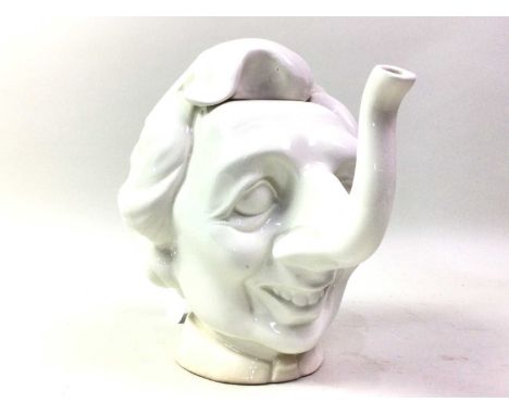'LUCK & FLAW' TEAPOT, modelled as Margaret Thatcher, stamped to base19cm high 