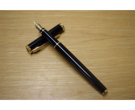 A Waterman Preface converter fill fountain pen in Black having Waterman Paris 18K 750 nib