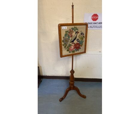  Sale Item:    TAPESTRY POLE SCREEN (AF)   Vat Status:   No Vat   Buyers Premium:  This lot is subject to a Buyers Premium of
