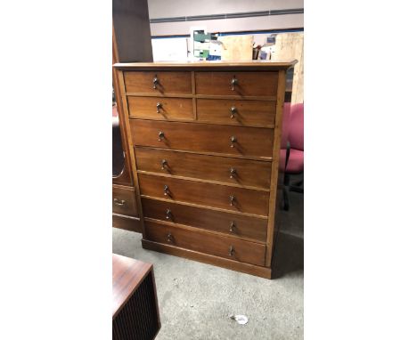  Sale Item:    4 OVER 5 CHEST DRAWERS   Vat Status:   No Vat   Buyers Premium:  This lot is subject to a Buyers Premium of 15