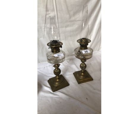  Sale Item:    2 BRASS OIL LAMPS (SHADE AF)   Vat Status:   No Vat   Buyers Premium:  This lot is subject to a Buyers Premium