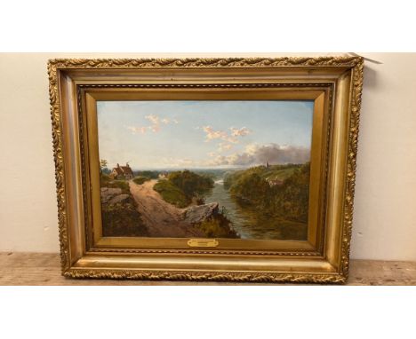  Sale Item:    OIL PAINTING NR.THORPE DOVEDALE DERBYSHIRE BY NIEMANN (FRAME AF)  Vat Status:   No Vat   Buyers Premium:  This