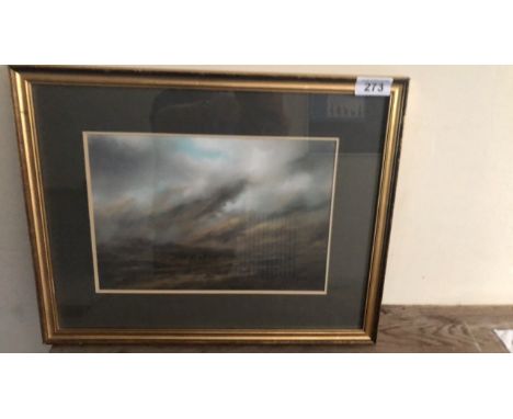  Sale Item:    PASTEL PAINTING ON THE ALERT BY J ROSS  Vat Status:   No Vat   Buyers Premium:  This lot is subject to a Buyer