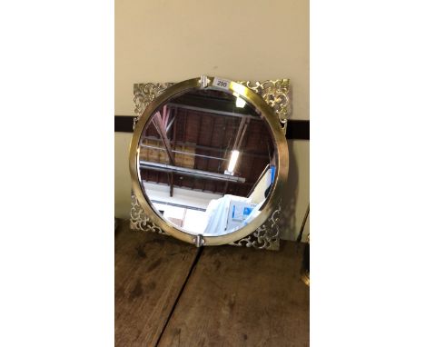  Sale Item:    ART DECO SILVERED MIRROR   Vat Status:   No Vat   Buyers Premium:  This lot is subject to a Buyers Premium of 