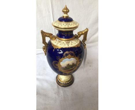  Sale Item:    COALPORT VASE (AF)   Vat Status:   No Vat   Buyers Premium:  This lot is subject to a Buyers Premium of 15% + 