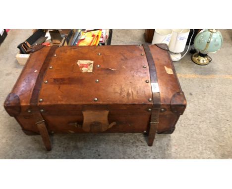  Sale Item:    LEATHER TRUNK   Vat Status:   No Vat   Buyers Premium:  This lot is subject to a Buyers Premium of 15% + Vat @