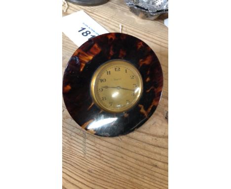 Sale Item:    SMALL 8 DAY TRAVEL CLOCK   Vat Status:   No Vat   Buyers Premium:  This lot is subject to a Buyers Premium of 
