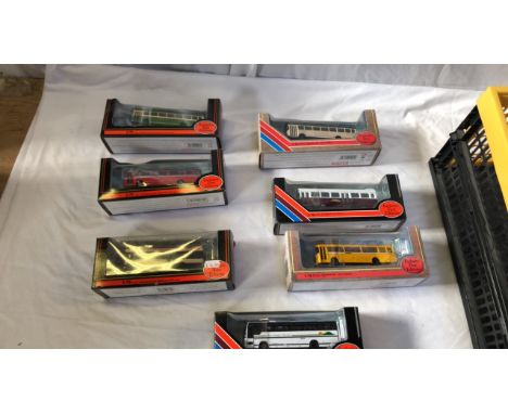  Sale Item:    7 BOXED MODEL BUSES EXCLUSIVE FIRST EDITION  Vat Status:   No Vat   Buyers Premium:  This lot is subject to a 