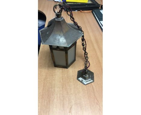  Sale Item:    LANTERN LIGHT FITTING   Vat Status:   No Vat   Buyers Premium:  This lot is subject to a Buyers Premium of 15%