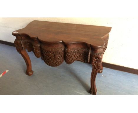  Sale Item:    CHINESE CARVED TABLE   Vat Status:   No Vat   Buyers Premium:  This lot is subject to a Buyers Premium of 15% 