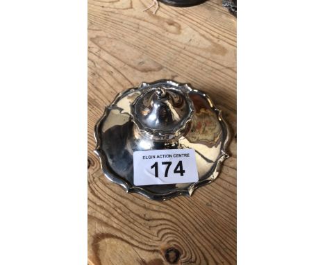  Sale Item:    SILVER INKWELL   Vat Status:   No Vat   Buyers Premium:  This lot is subject to a Buyers Premium of 15% + Vat 