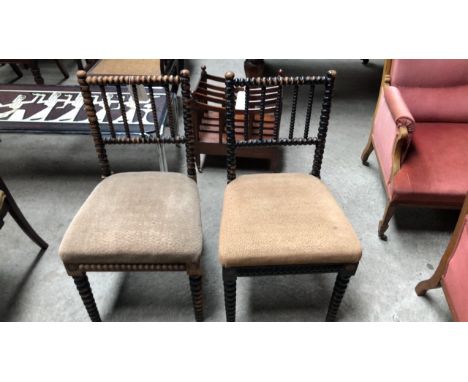  Sale Item:    2 SPINDLE CHAIRS   Vat Status:   No Vat   Buyers Premium:  This lot is subject to a Buyers Premium of 15% + Va