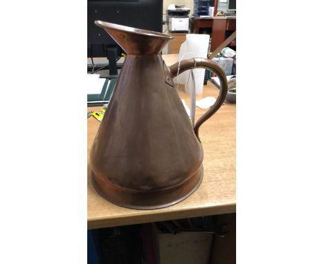  Sale Item:    GALLON COPPER JUG   Vat Status:   No Vat   Buyers Premium:  This lot is subject to a Buyers Premium of 15% + V