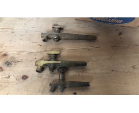  Sale Item:    BOX 3 BRASS TAPS   Vat Status:   No Vat   Buyers Premium:  This lot is subject to a Buyers Premium of 15% + Va