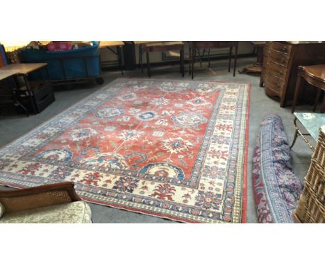  Sale Item:    LARGE PERSIAN RUG SIZE APPROX 400 X 304 CMS (AF)  Vat Status:   No Vat   Buyers Premium:  This lot is subject 