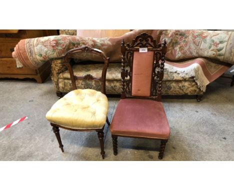  Sale Item:    2 MAHOGANY CHAIRS (AF)   Vat Status:   No Vat   Buyers Premium:  This lot is subject to a Buyers Premium of 15