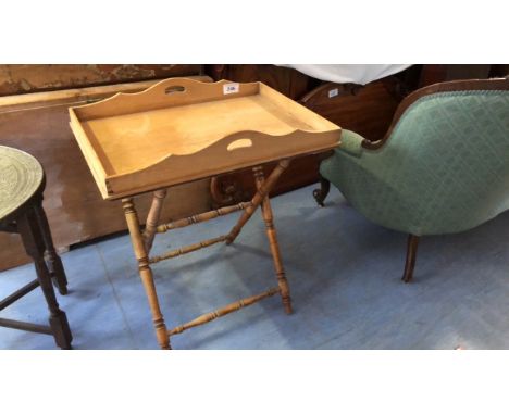  Sale Item:    BUTLERS TRAY &amp; STAND   Vat Status:   No Vat   Buyers Premium:  This lot is subject to a Buyers Premium of 