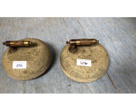  Sale Item:    PAIR CURLING STONES (AF)   Vat Status:   No Vat   Buyers Premium:  This lot is subject to a Buyers Premium of 