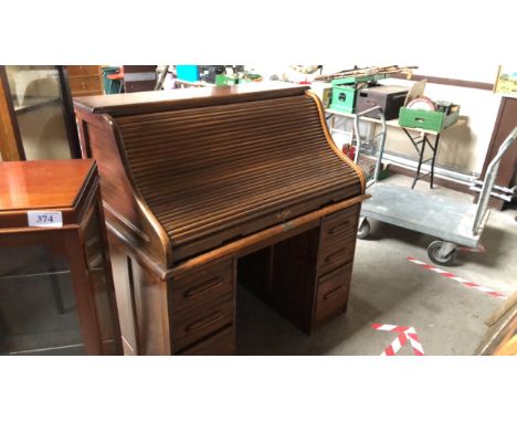  Sale Item:    ROLL TOP DESK (AF)   Vat Status:   No Vat   Buyers Premium:  This lot is subject to a Buyers Premium of 15% + 