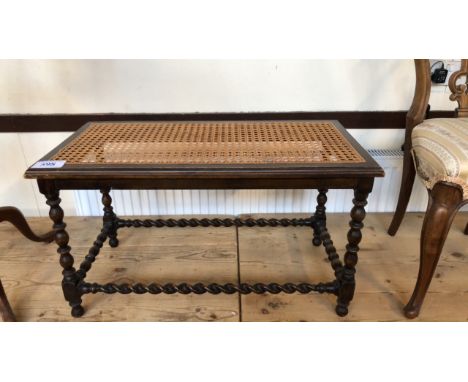  Sale Item:    BARLEY TWIST RATTAN TOPPED STOOL   Vat Status:   No Vat   Buyers Premium:  This lot is subject to a Buyers Pre
