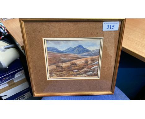  Sale Item:    W C PAINTING STAGS IN THE HILLS V B B  Vat Status:   No Vat   Buyers Premium:  This lot is subject to a Buyers