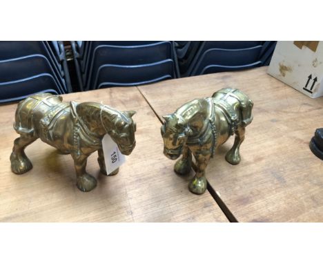  Sale Item:    2 BRASS HORSES   Vat Status:   No Vat   Buyers Premium:  This lot is subject to a Buyers Premium of 15% + Vat 