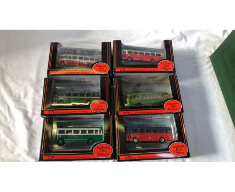  Sale Item:    6 BOXED MODEL BUSES EXCLUSIVE FIRST EDITION  Vat Status:   No Vat   Buyers Premium:  This lot is subject to a 