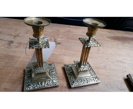  Sale Item:    PAIR BRASS CANDLESTICKS   Vat Status:   No Vat   Buyers Premium:  This lot is subject to a Buyers Premium of 1