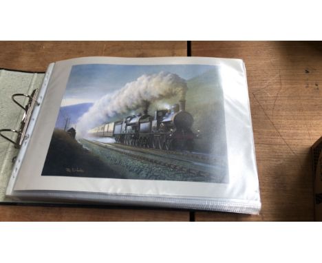  Sale Item:    FOLDER APPROX 108 TRAIN PRINTS   Vat Status:   No Vat   Buyers Premium:  This lot is subject to a Buyers Premi