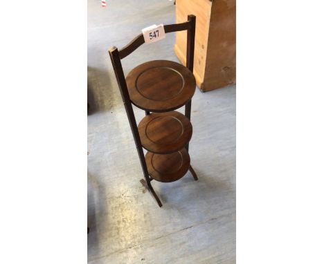  Sale Item:    FOLDING CAKESTAND   Vat Status:   No Vat   Buyers Premium:  This lot is subject to a Buyers Premium of 15% + V