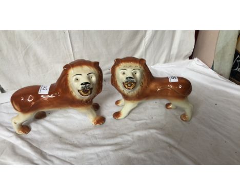  Sale Item:    PAIR LIONS (AF)   Vat Status:   No Vat   Buyers Premium:  This lot is subject to a Buyers Premium of 15% + Vat