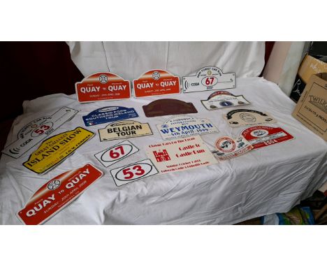 Sale Item:    VINTAGE RALLY SIGNS (AF)   Vat Status:   No Vat   Buyers Premium:  This lot is subject to a Buyers Premium of 