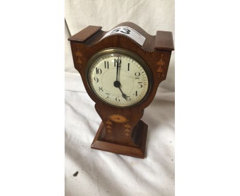  Sale Item:    INLAID CLOCK (AF)   Vat Status:   No Vat   Buyers Premium:  This lot is subject to a Buyers Premium of 15% + V