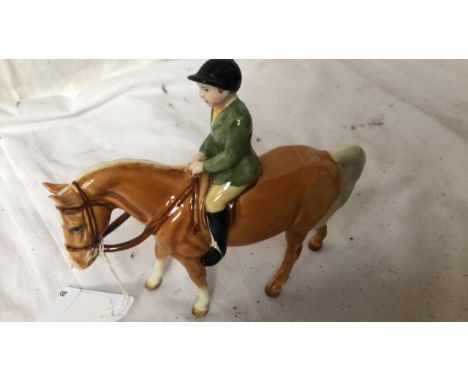  Sale Item:    BESWICK HORSE &amp; RIDER   Vat Status:   No Vat   Buyers Premium:  This lot is subject to a Buyers Premium of