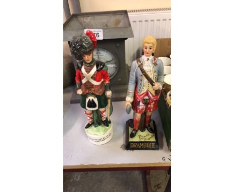  Sale Item:    DRAMBUIE PRINCE CHARLIE FIGURE &amp; EMPTY BLACK WATCH DECANTER (AF)  Vat Status:   No Vat   Buyers Premium:  