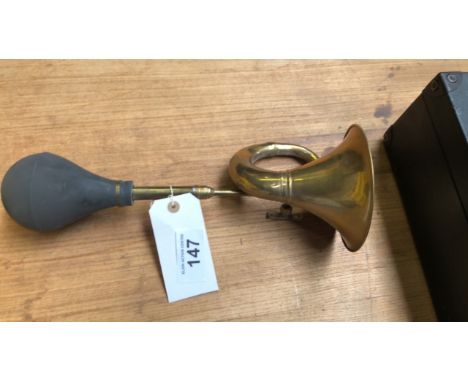  Sale Item:    BRASS CAR HORN   Vat Status:   No Vat   Buyers Premium:  This lot is subject to a Buyers Premium of 15% + Vat 