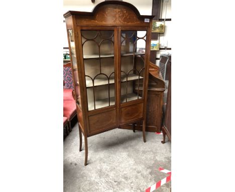  Sale Item:    INLAID DISPLAY CABINET   Vat Status:   No Vat   Buyers Premium:  This lot is subject to a Buyers Premium of 15