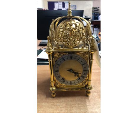  Sale Item:    BRASS LANTERN CLOCK   Vat Status:   No Vat   Buyers Premium:  This lot is subject to a Buyers Premium of 15% +