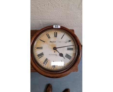 Sale Item:    WALL CLOCK HARDY &amp; CO ABERDEEN (AF)  Vat Status:   No Vat   Buyers Premium:  This lot is subject to a Buye