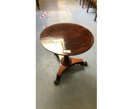  Sale Item:    SMALL MAHOGANY PEDESTAL TABLE (AF)  Vat Status:   No Vat   Buyers Premium:  This lot is subject to a Buyers Pr