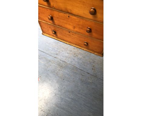  Sale Item:    PINE 2 OVER 3 CHEST DRAWERS (AF)   Vat Status:   No Vat   Buyers Premium:  This lot is subject to a Buyers Pre