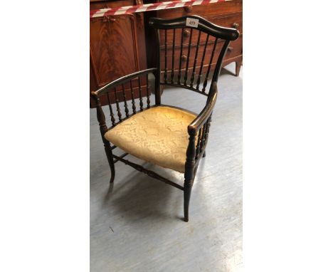  Sale Item:    MORRIS STYLE CHAIR   Vat Status:   No Vat   Buyers Premium:  This lot is subject to a Buyers Premium of 15% + 