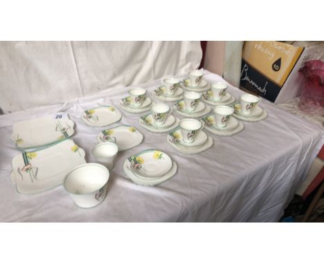  Sale Item:    35 PCE HEATHCOTE CHINA PART TEA SET (AF)  Vat Status:   No Vat   Buyers Premium:  This lot is subject to a Buy