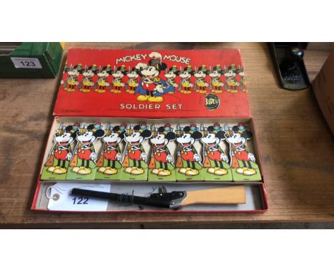  Sale Item:    MICKEY MOUSE SOLDIER SET-BOX AF   Vat Status:   No Vat   Buyers Premium:  This lot is subject to a Buyers Prem