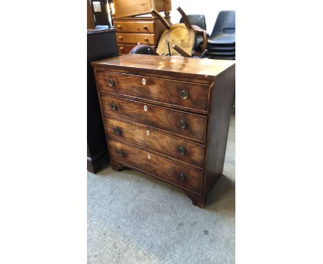  Sale Item:    MAHOGANY 4 DRAWER CHEST (AF)   Vat Status:   No Vat   Buyers Premium:  This lot is subject to a Buyers Premium